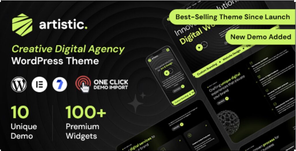 Artistic WordPress Theme Review 2025: Build a High-Converting Digital Agency Website in Minutes