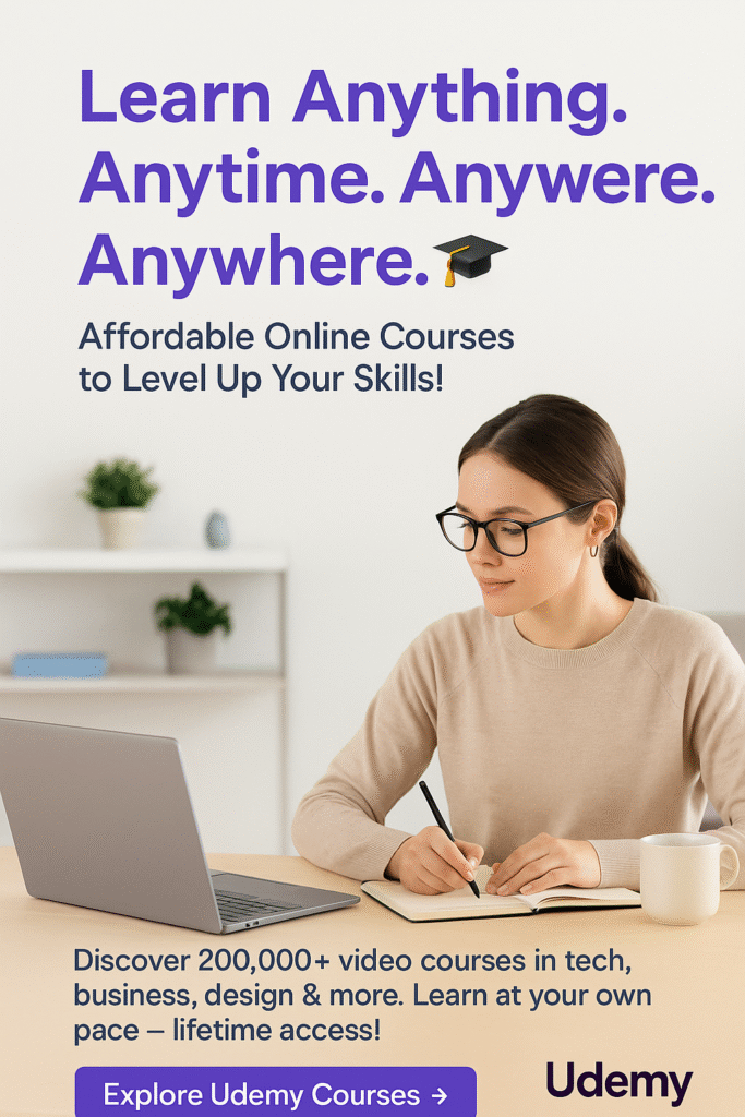 Udemy online learning platform